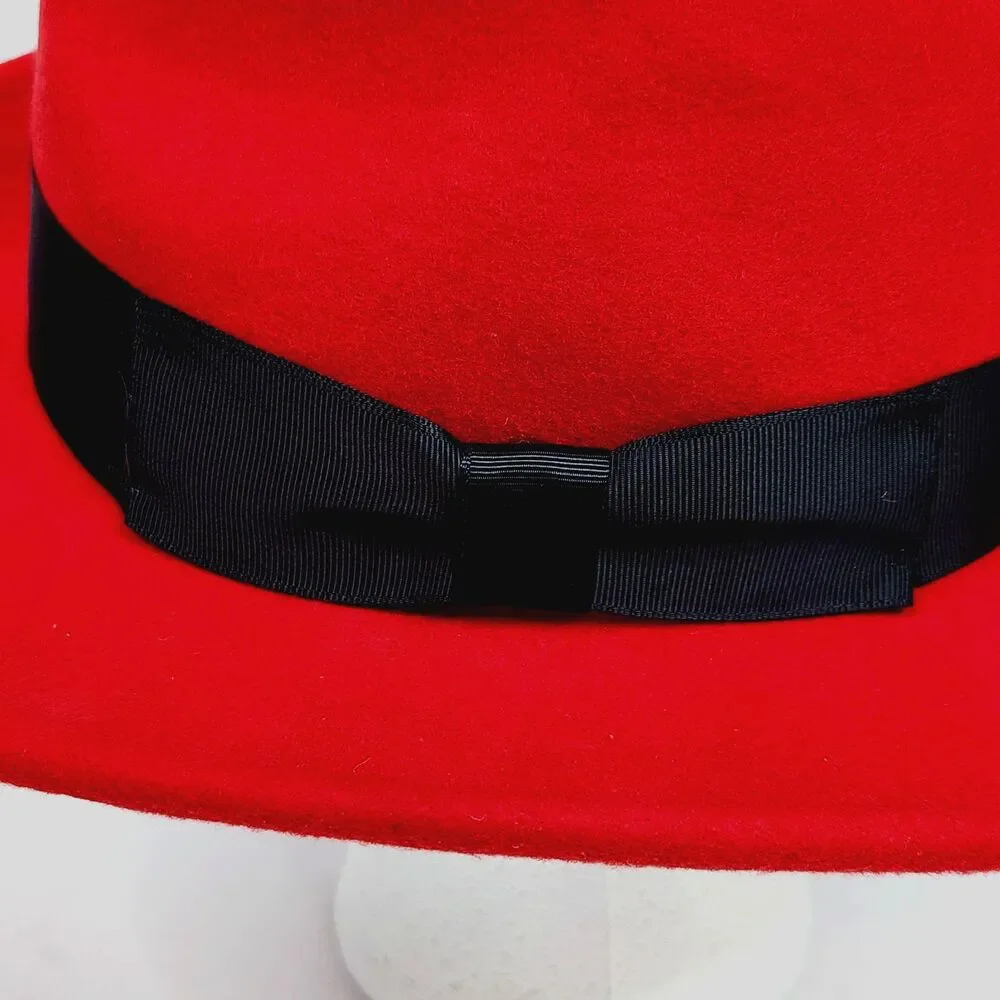 Official Red Hat Linux Promotional Fedora Hat - 100% Wool Size Small Brandfuel